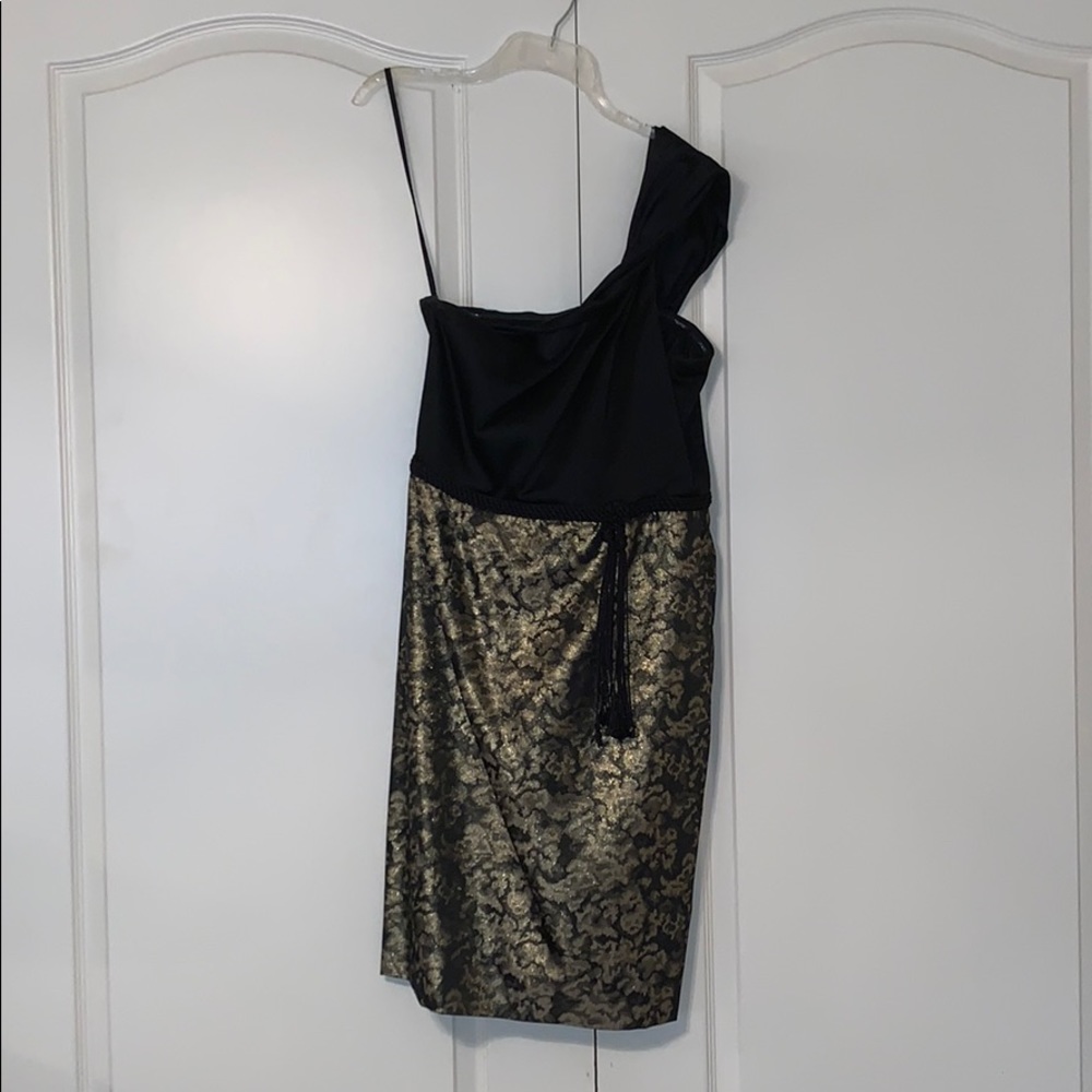 Tahari brocade skirted cocktail dress